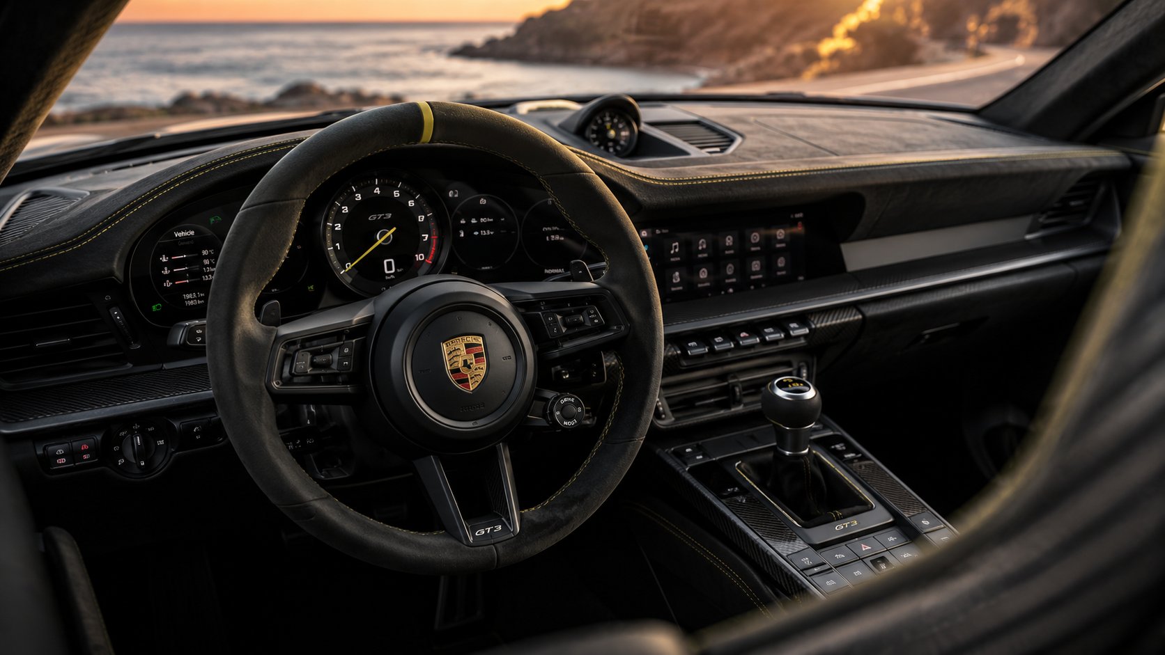 Porsche GT3 interior