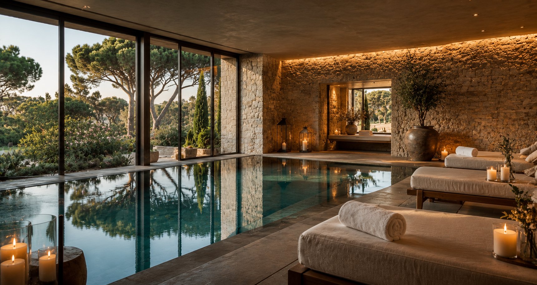 Luxury spa pool